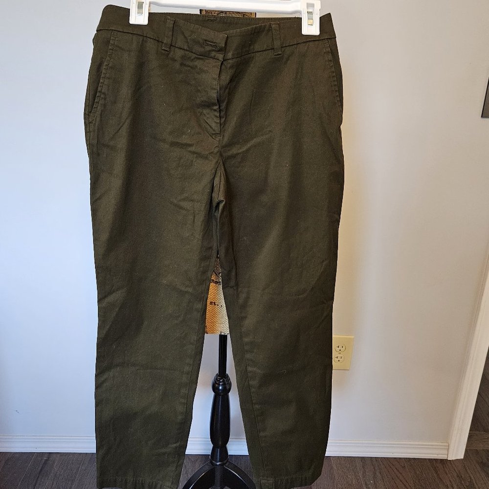 Talbots Olive Green Straight Leg Pants